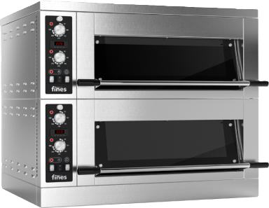 FD64-2-M FIN-DEKO manuális elektromos etázskemence két etázzsal 60x40 cm-es lemezekhez