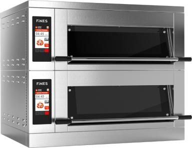 FD68-2-S FIN-DEKO programozható elektromos etázskemence két etázzsal 60x80 cm-es lemezekhez