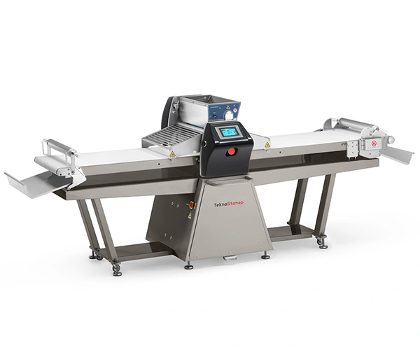 [Industrial Smart automata nyújtógép ipari pékségi terheléshez|TeknoStamap Industrial Smart nyújtógép touch paneles vezérléssel|Industrial Smart tésztanyújtó gép 500-700 mm-es szalagszélességgel|Industrial Smart automata nyújtógép robusztus ipari szerkezettel]